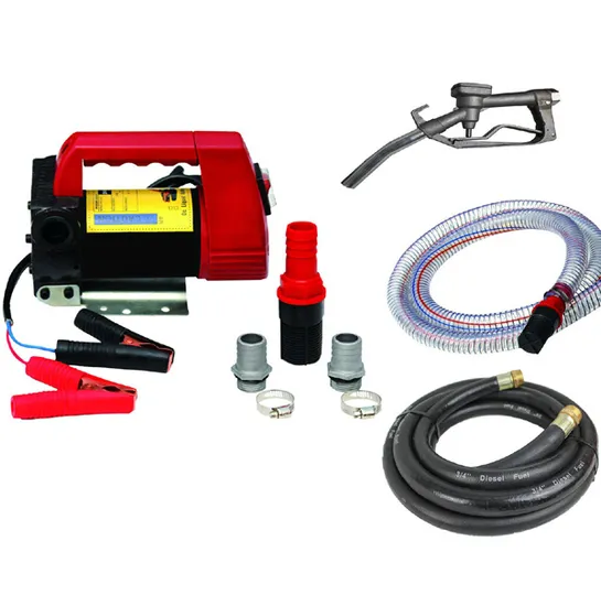 Portable Diesel Oil Dispenser Kit 12V 24V Electric Diesel Fuel Transfer Pump