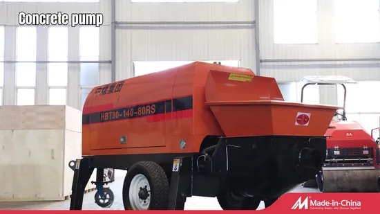 Portable Construction Equipment Mobile Mini Conveying Pumping Diesel Electric Trailer Mounted Transfer Hydraulic Cement Concrete Truck Mixer Pump 