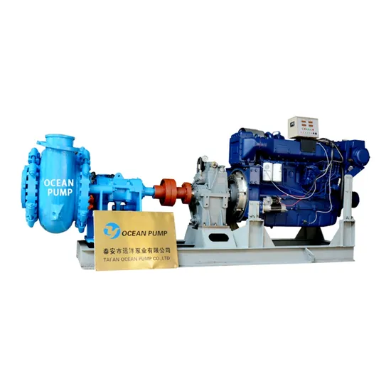 Heavy Duty Dredger Sand Suction Dredge River Dredging 6 Inch Slurry Pump Slurry Mud High Head Pump Solids Handling Diesel Engine High Head Sand Gravel Pump