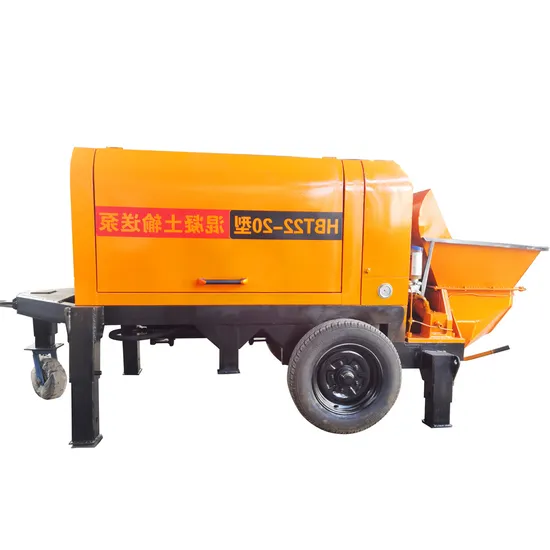 Concrete Mixer Construction Machinery Portable Mobile Diesel Electric Trailer Mounted Mini Conveying Pumping Mortar Spray Machine Cement Transfer Concrete Pump 