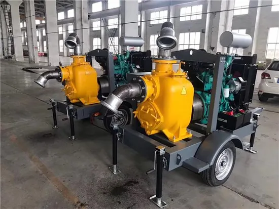 High Suction Flood Control Irrigation Mobile Trailer Diesel Engine Self