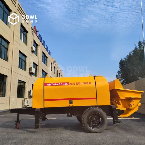 Free Shipping Concrete Machinery Portable Mobile Diesel Electric Trailer Mounted Mini Concrete Conveying Pumping Machine Cement Transfer Pump 