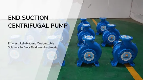 Single Stage Single Suction Centrifugal High Pressure Water Pump for Farmland Irrigation 