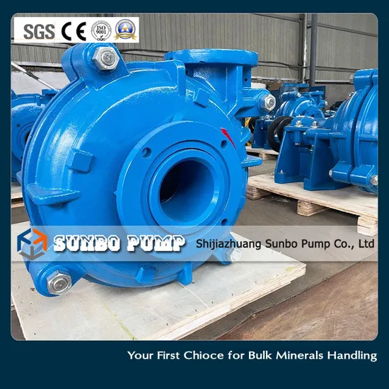Sunbo Mineral Processing Mining Centrifugal Slurry Pump 